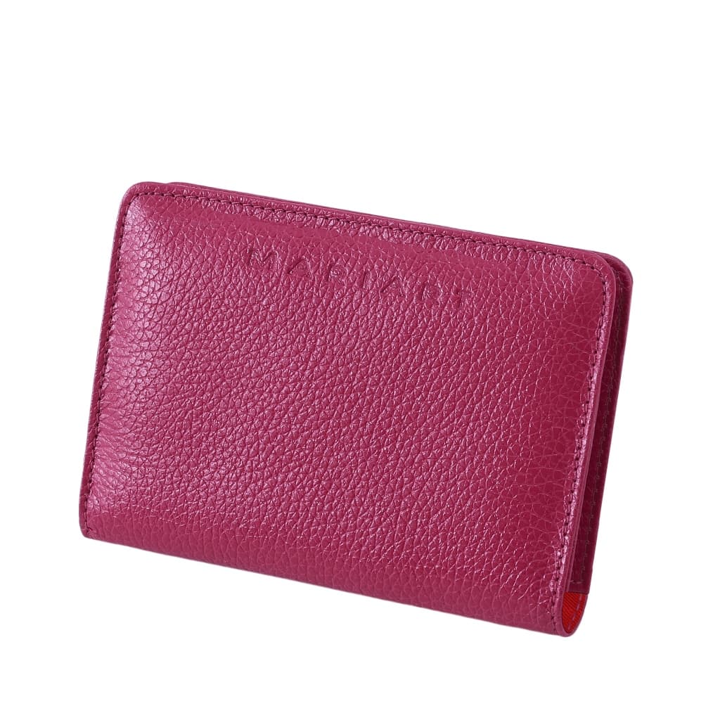 Carteira Feminina Couro Legítimo Rg Cartões Mariart Garnet