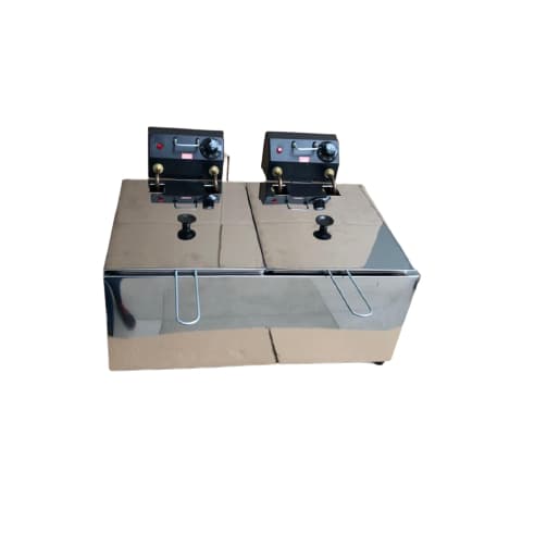 Fritadeira elétrica 16 litros 2 cubas com tampas de 8 litros linha profissional  promoção