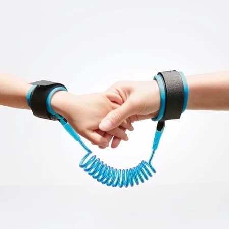 Cordão de Segurança Infantil para Pulso Azul – Proteção em Passeios