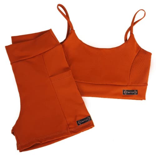 Conjunto Academia Feminina Corrida Shorts Bolso Top Alça Dupla Treino Fitness Poliamida Premium Zero Transparencia