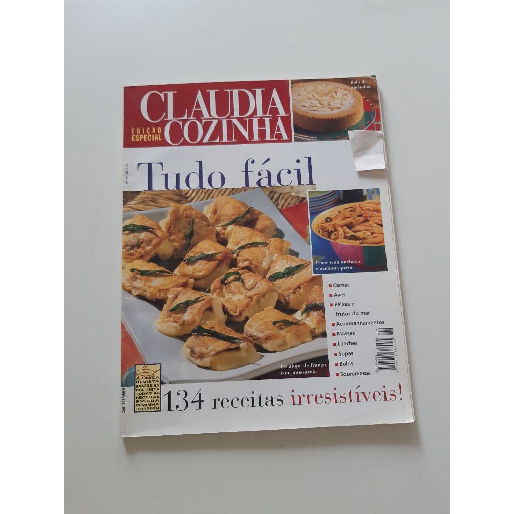 Revista Claudia Cozinha Especial Tudo Fácil 134receita Ac968 (Usado)