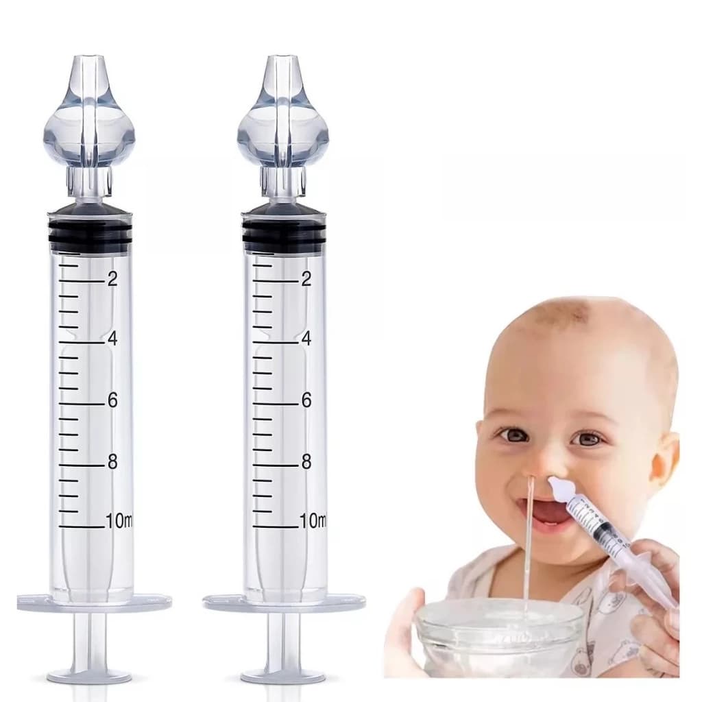 Lavador Nasal Bobora Seringa Com Bico De Silicone