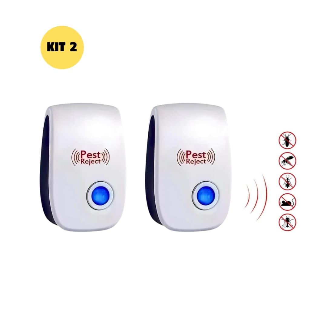 Repelente Eletrônico Ultrassônico Mosca Pernilongos Baratas Morcegos