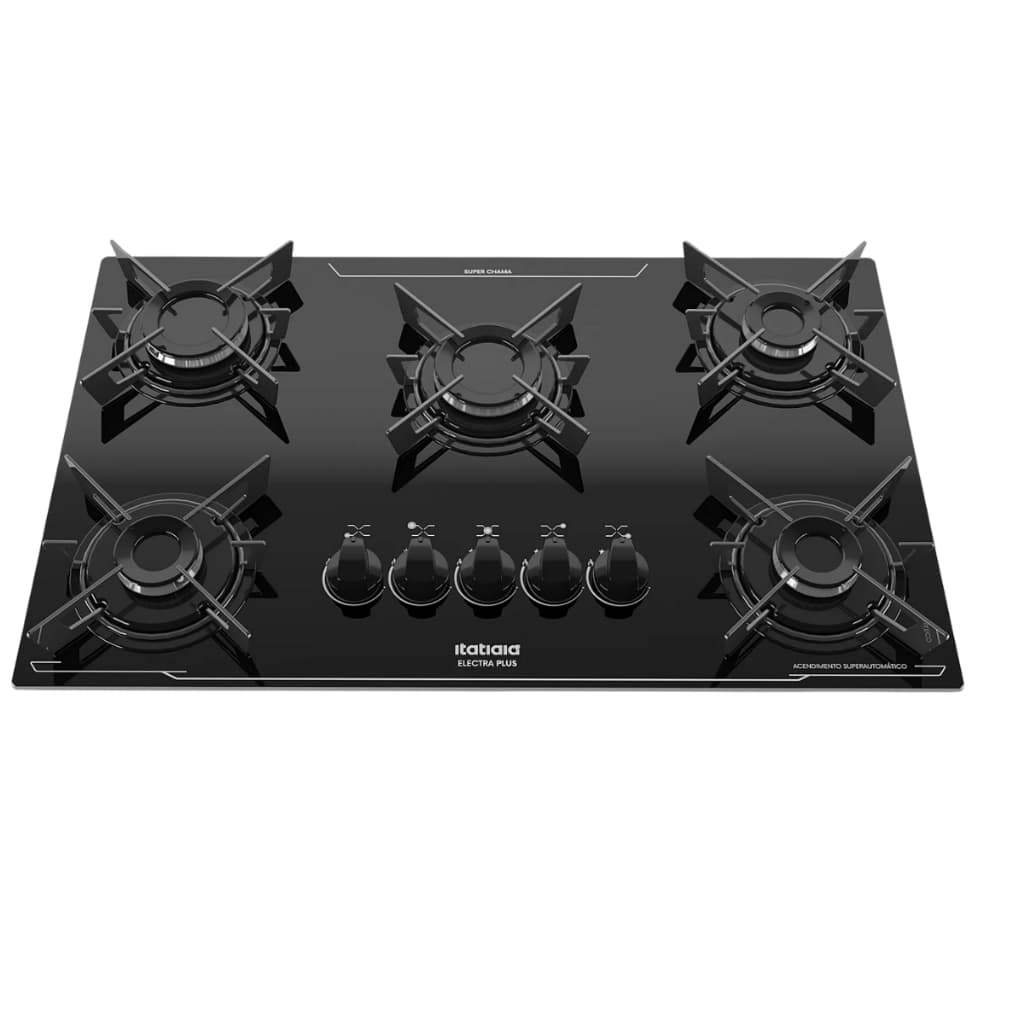 Cooktop Electra Plus 5 Bocas Preto – Bivolt 127V/220V