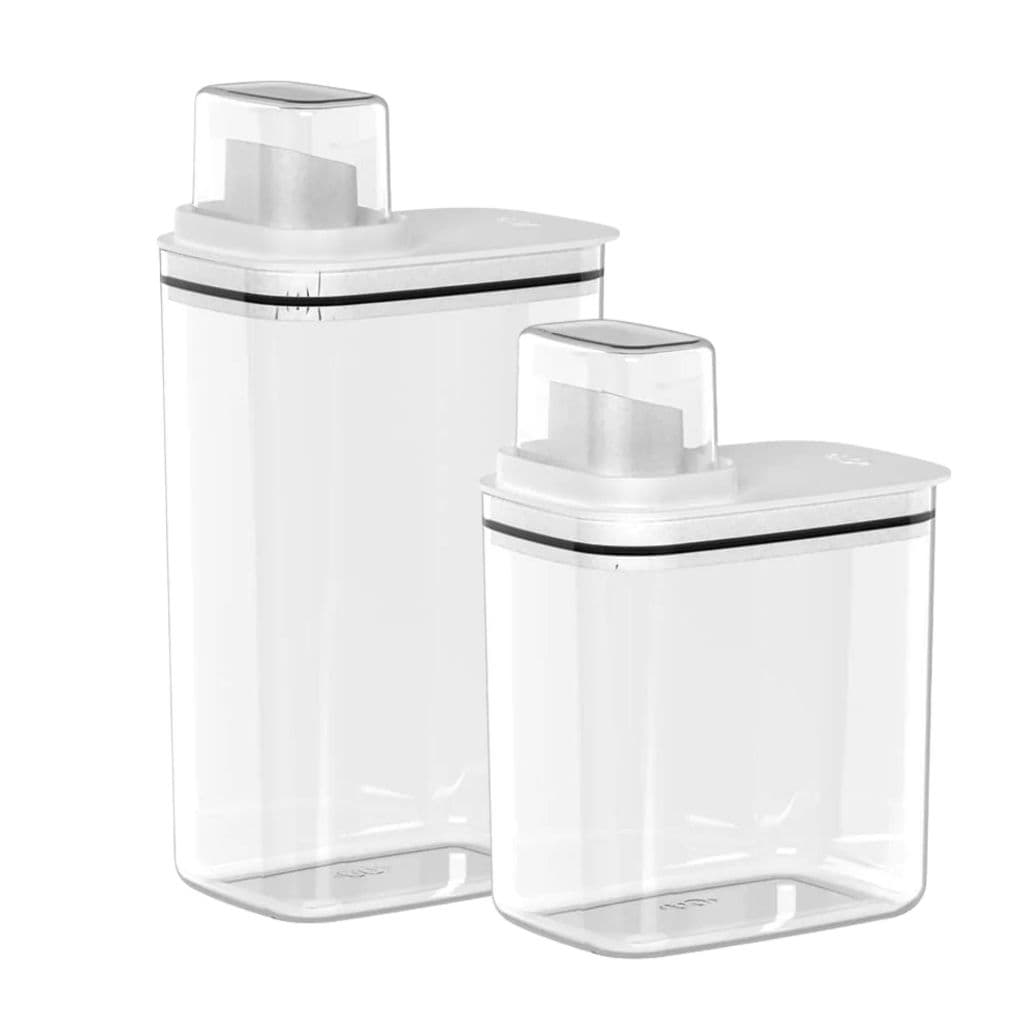 Dispenser para Detergente, Amaciante e Produtos Limpeza 1,5L (19,5cm) / 2,3L (23cm) / Kit 1,5L+2,3L / Linha Flow <OU>
