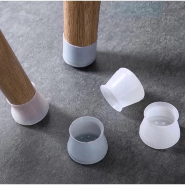 Kit Protetor Pé Silicone Proteger o piso de Mesa e Cadeira