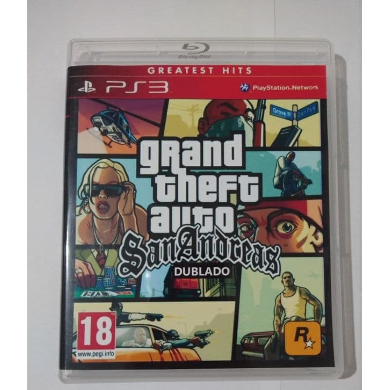 GTA San Andreas DUBLADO para PS3 Hen ou Cfw ( LEIA A DESCRIÇÃO ANTES DE COMPRAR )