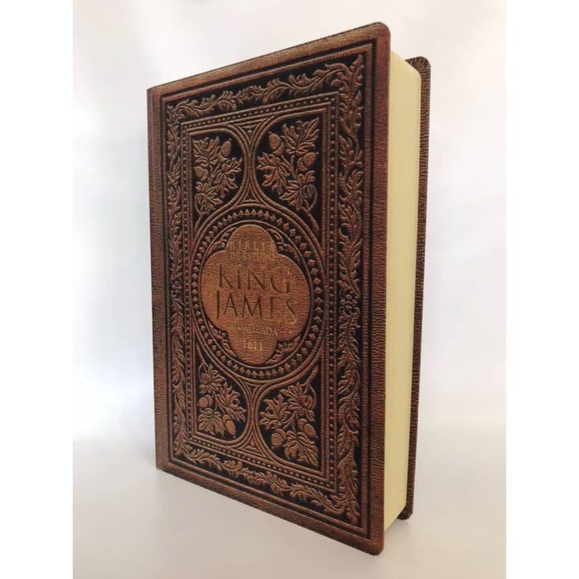 Bíblia King James Atualizada Full Color Letra Hipergigante Capa Dura Vintage