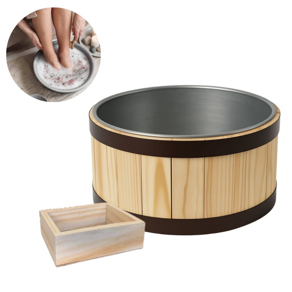 Tina Escalda Pés Bacia de Pé Pedicure Balde Newborn Pinus