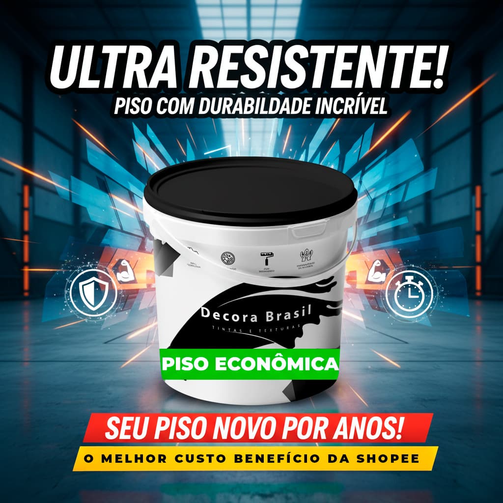 Tinta Piso Decora Brasil Econômica - (800ml | 3,6L) | Externa e Interna com Acabamento Fosco