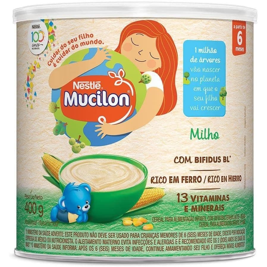 Cereal Infantil Mucilon Bl Milho em lata 400g
