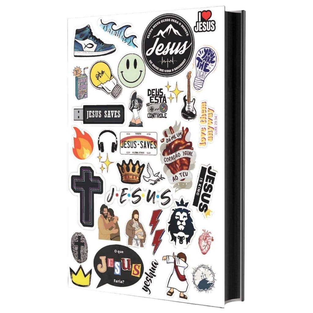 Biblia Sagrada Nvi - Jesus Stickers Adesivos