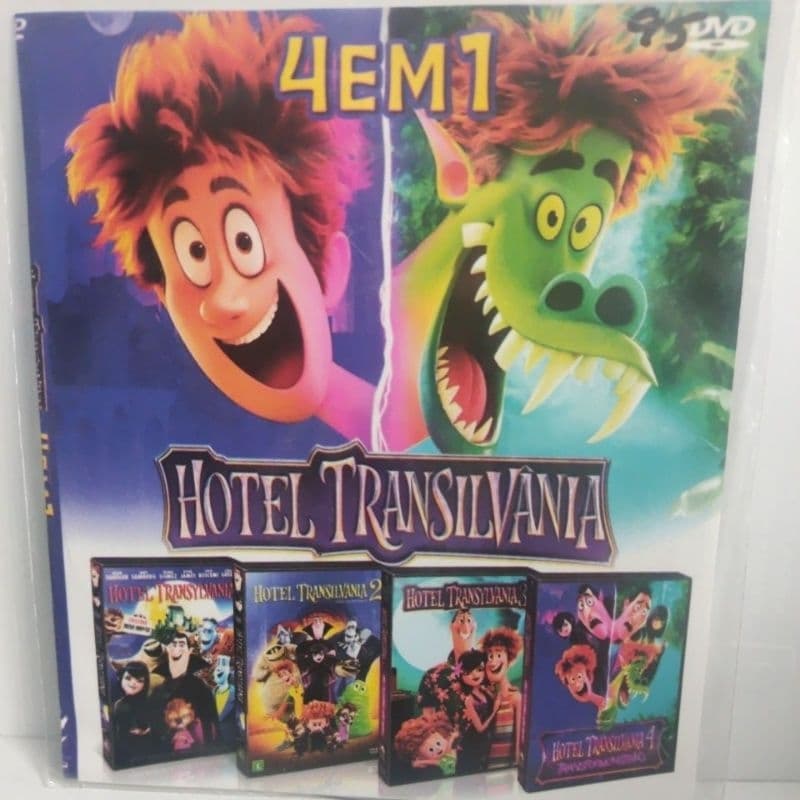 dvd hotel Transilvânia 4x1 novo