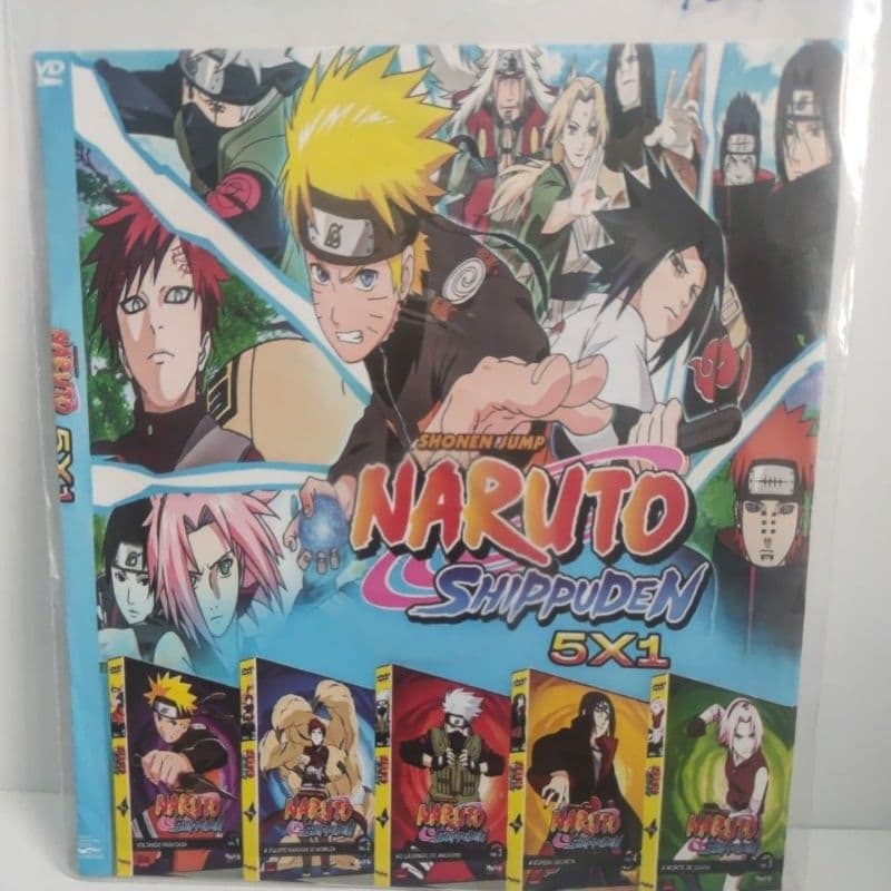 dvd Naruto Shippuden 5x1 novo