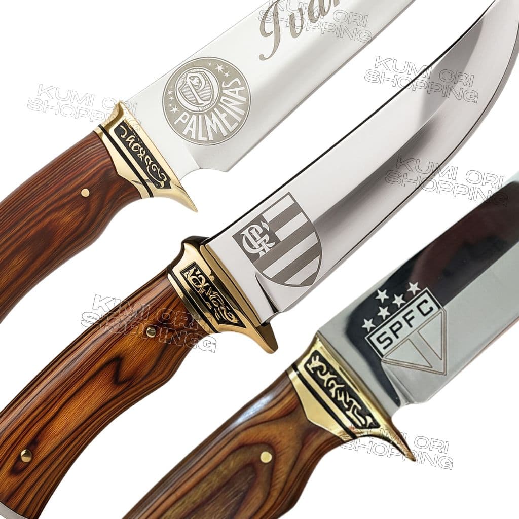 Faca Para Churrasco Profissional Luxo Personalizado Seu time