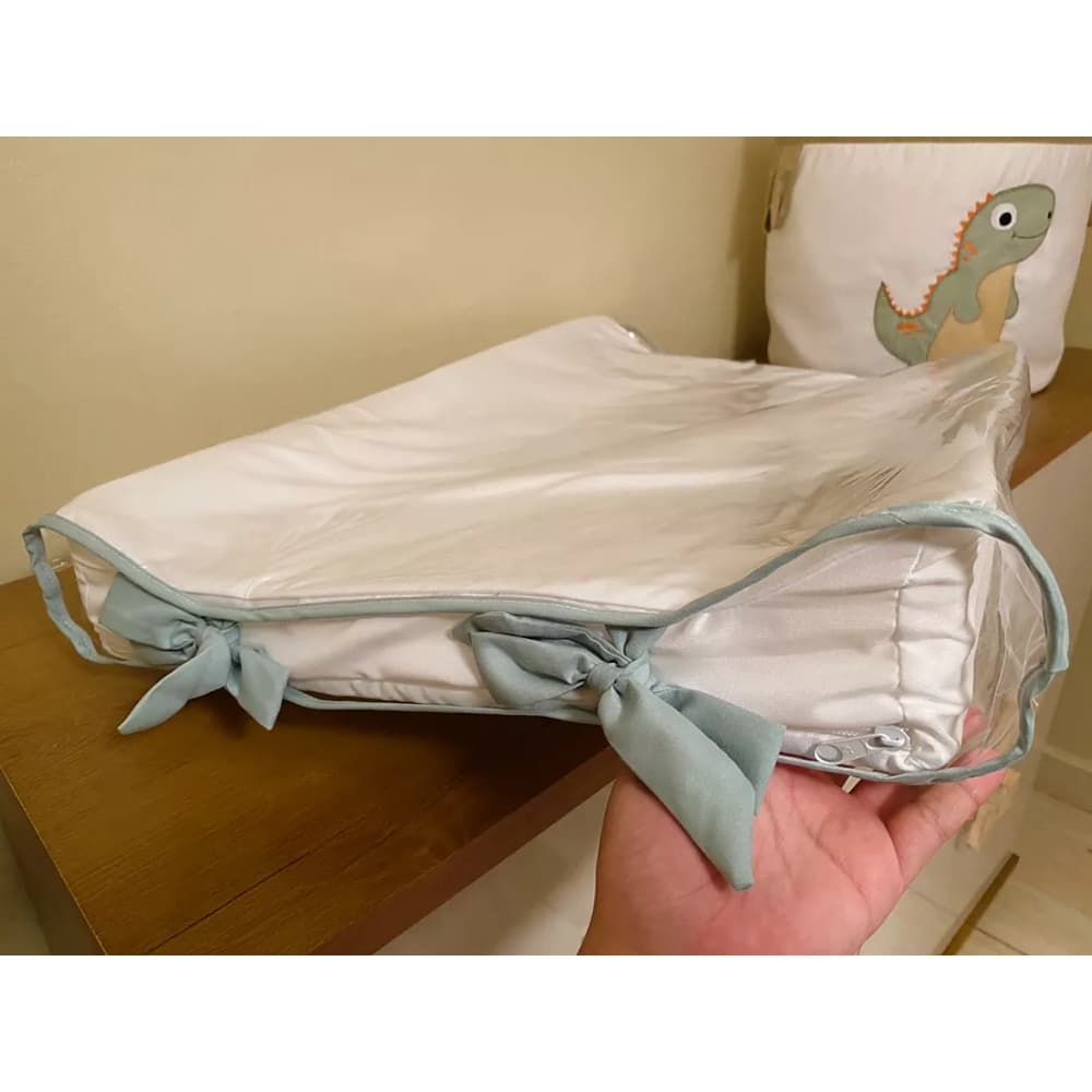 Trocador Anatômico Americano para Bebê Confortável Impermeável e Seguro Ideal para Cômoda Infantil