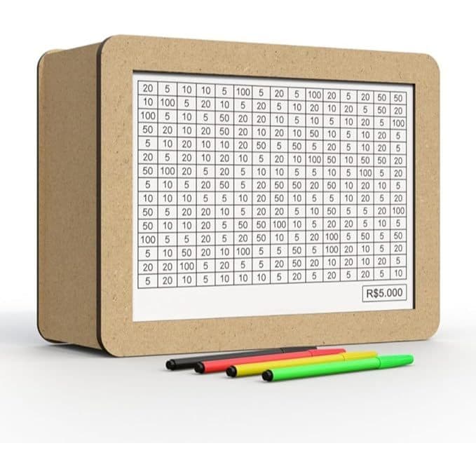 Cofre juntar dinheiro DESAFIO 1.000