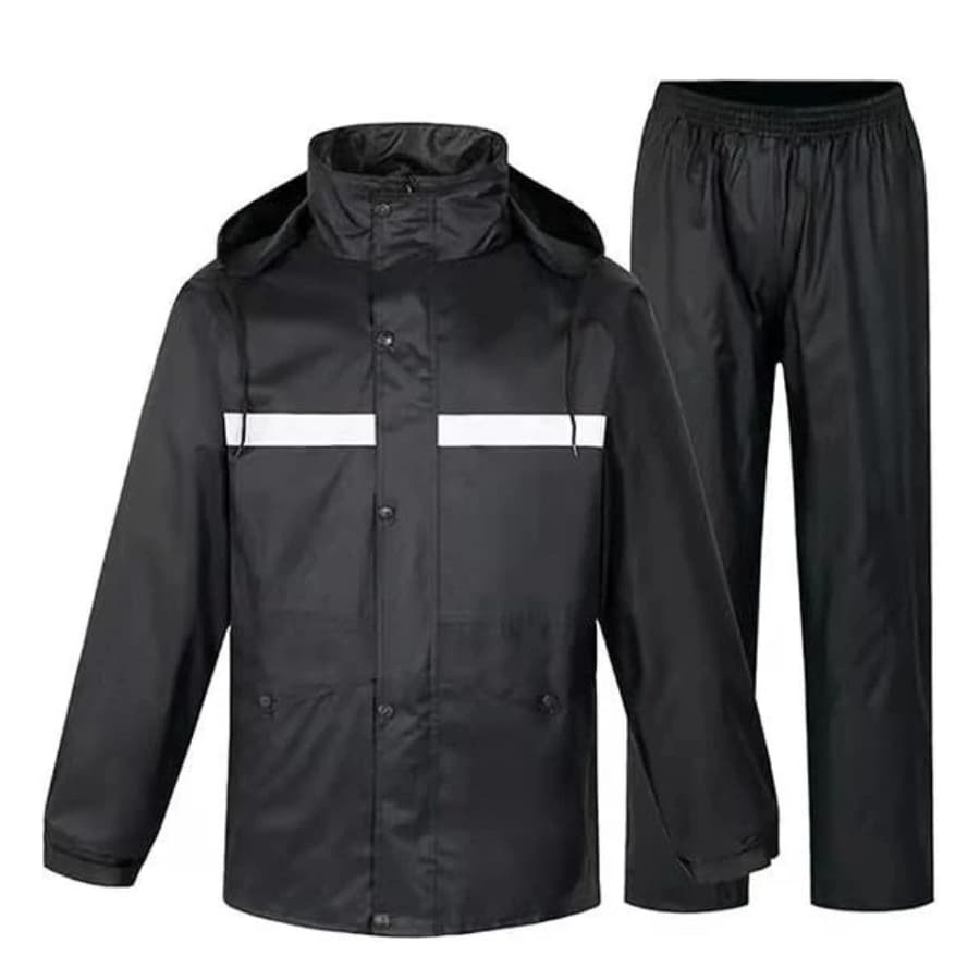 Conjunto Capa De Chuva Roupa Para Motoqueiros e Ciclistas Impermeável Calça e Jaqueta C/ Capuz.ARPEPEL