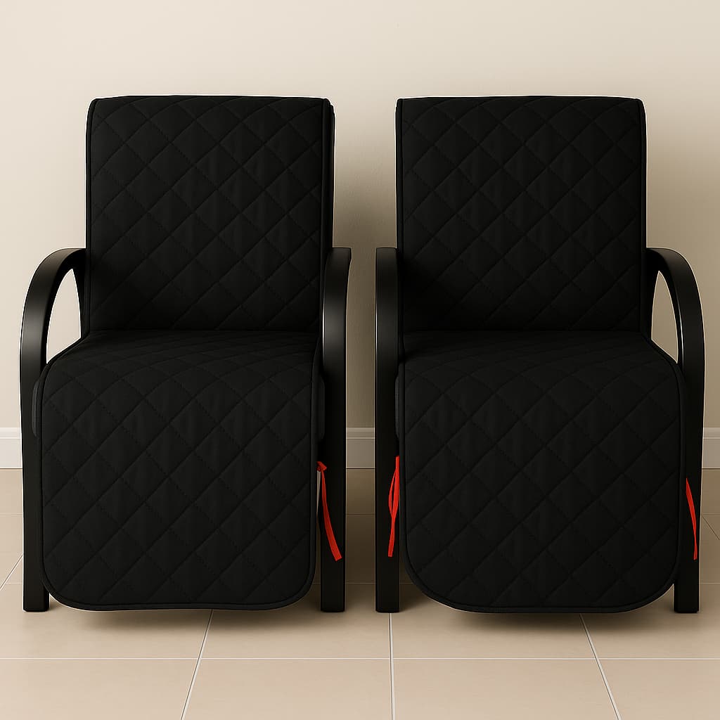 Kit Capa De Poltrona Sem Braço 2 Peças Com Elastico Protetor de Cadeias - Oferta
