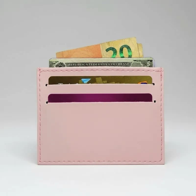Porta Cartões Slim Couro CNH Feminino e Masculino