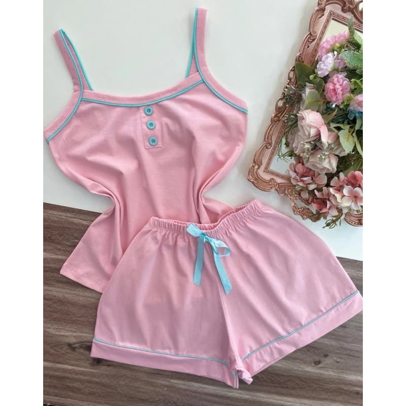 baby doll 100% algodão de alcinha, pijama feminino de dormir , short doll,  (Juliana)