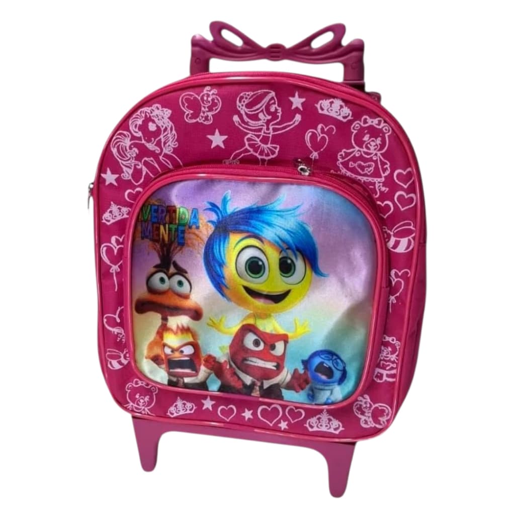 Mochila  Infantil Rodinha Creche Minina Escola Tam P Com Rodas