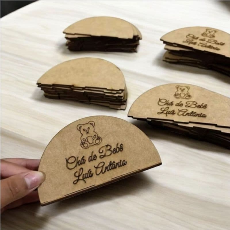 Porta Guardanapo Meia Lua Personalizados