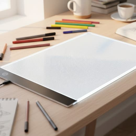 Mesa Led A3 Luz Branco Para Desenho Transposição Com Carregador