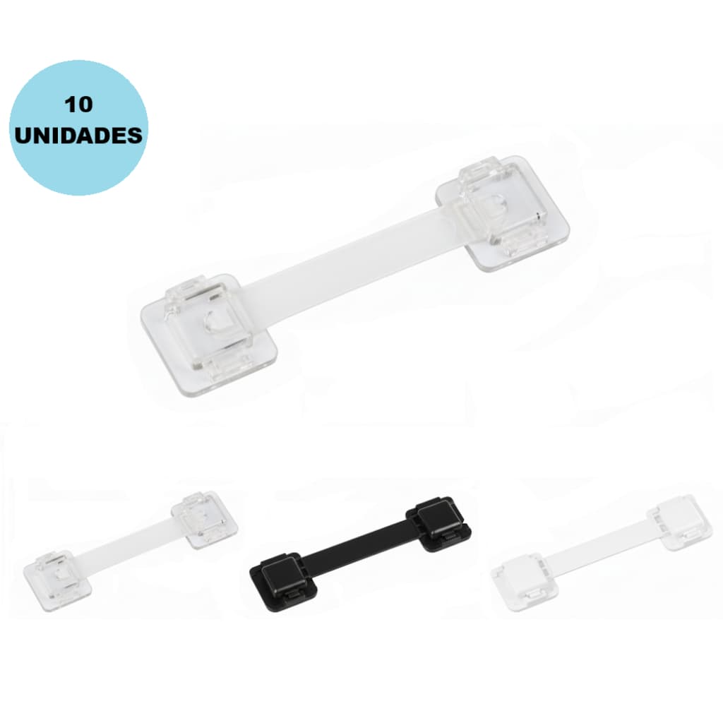 Kit 14 Travas De Gaveta Armário Segurança Protetor Infantil
