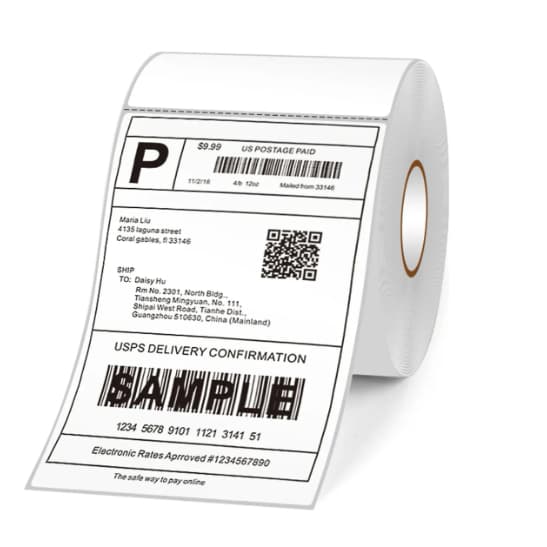 1 Rolo Etiqueta 10x15 100x150 Térmica Serrilha Zebra Elgin Cor Branco 136 unidades  Shopee Mercado Livre Shein