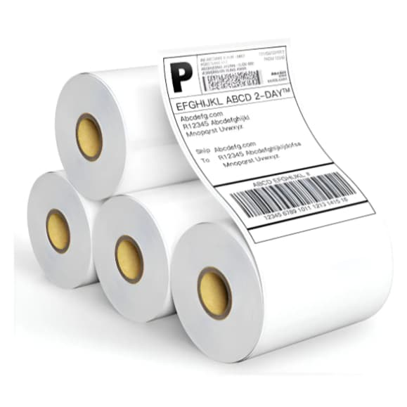 1 Rolo Etiqueta 10x15 100x150 Térmica Serrilha Zebra Elgin Cor Branco