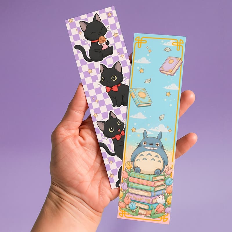 Marca de Página Totoro e JIJI Studio Ghibli  5x18cm