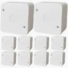 KIT COM 10 Caixa Proteção Para Câmera Organizadora MICRO Ip55 Cor Branco STILUS