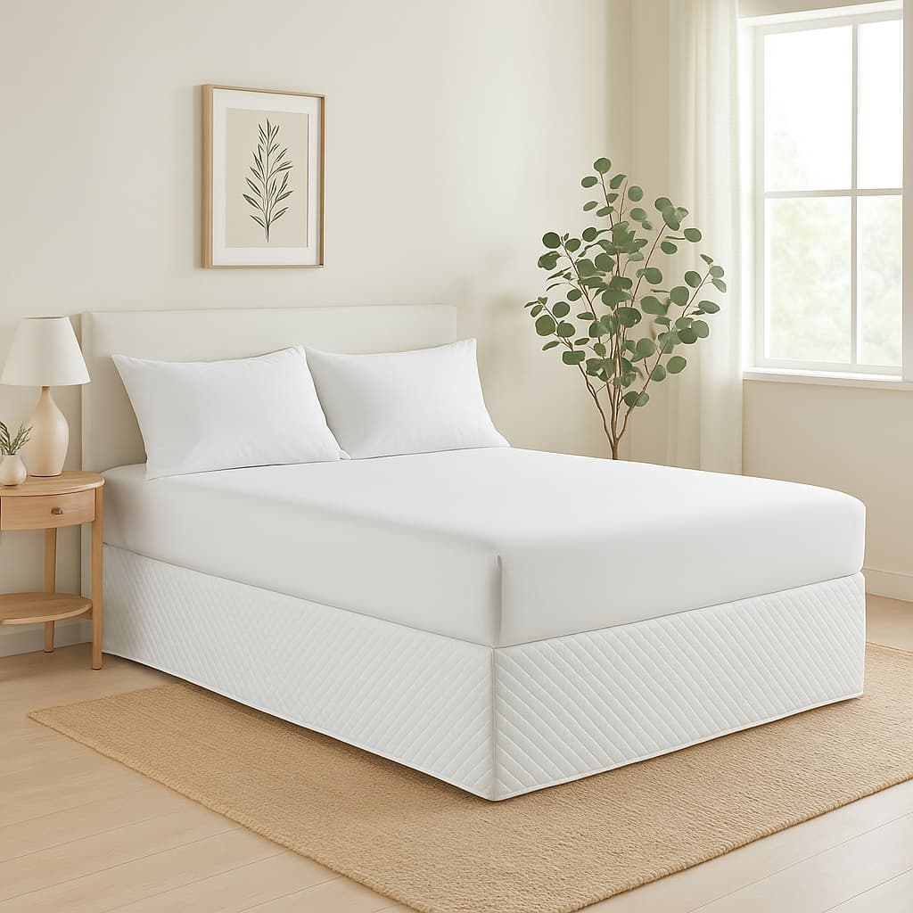 Saia Para Cama Box Matelada Com Elástico Solteiro Casal Queen king Varias Cores