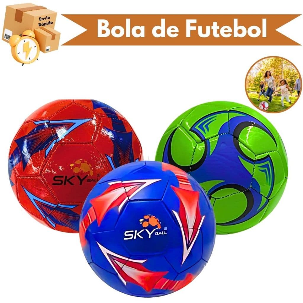 Bola De Futebol Para Campo PVC Tamanho 5 Cores Sortidas