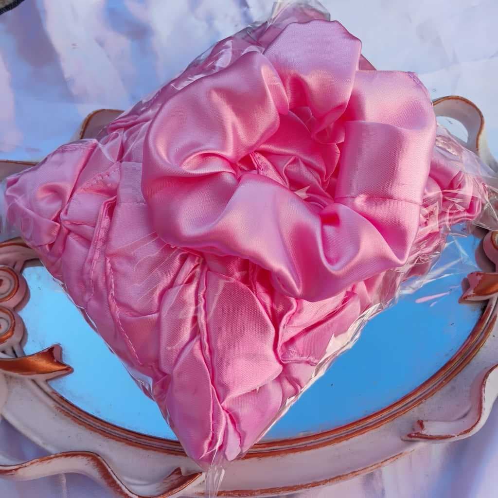 Kit 30 Xuxinha  Scrunchie de Cetim Lacinho Rabicó Cabelo Mimo, Presente, Brinde, Lembrancinha