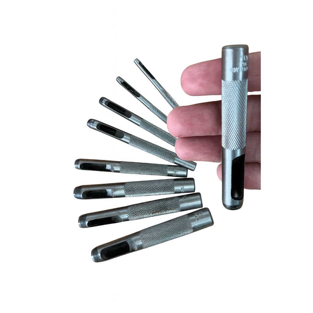 Jogo Kit Vazador Furador Para Couro Eva Lonas Cinto 9 Peças