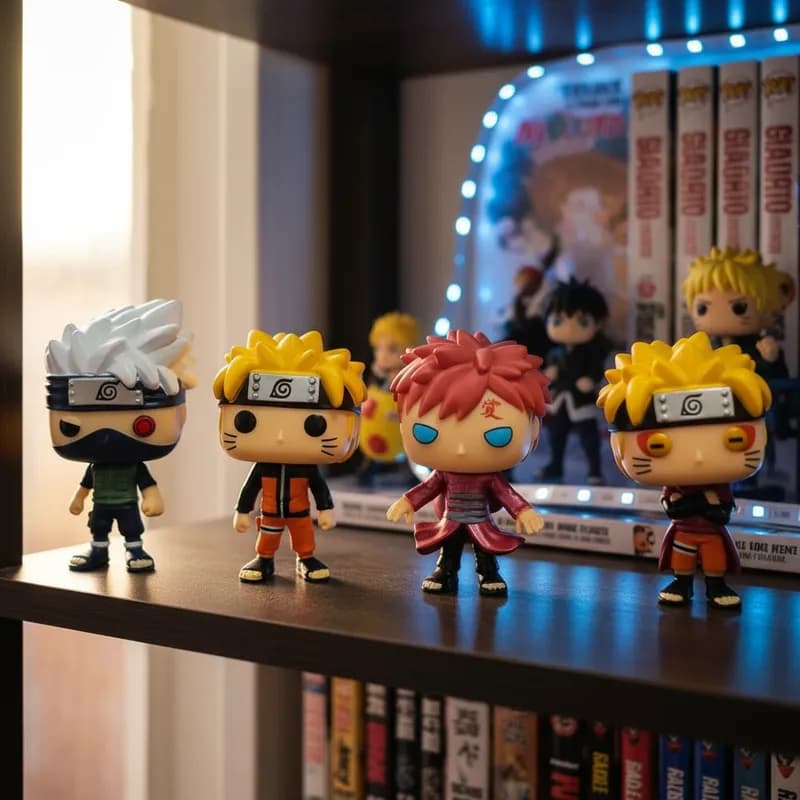 Kit Figuras De Ação Naruto Pop! Com 04 Unidades