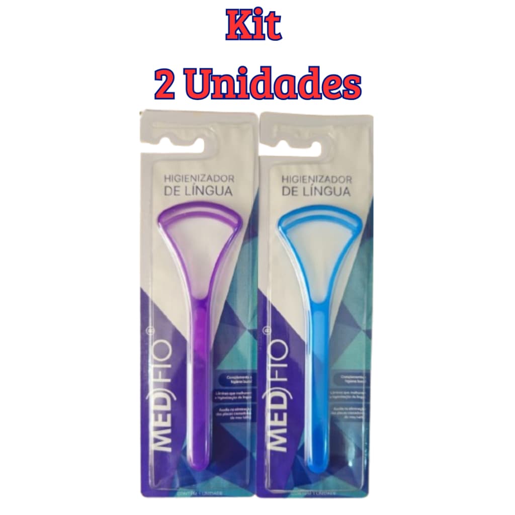 Limpador Raspador De Língua Kit 1 a 5 Unidades Higiene Bucal