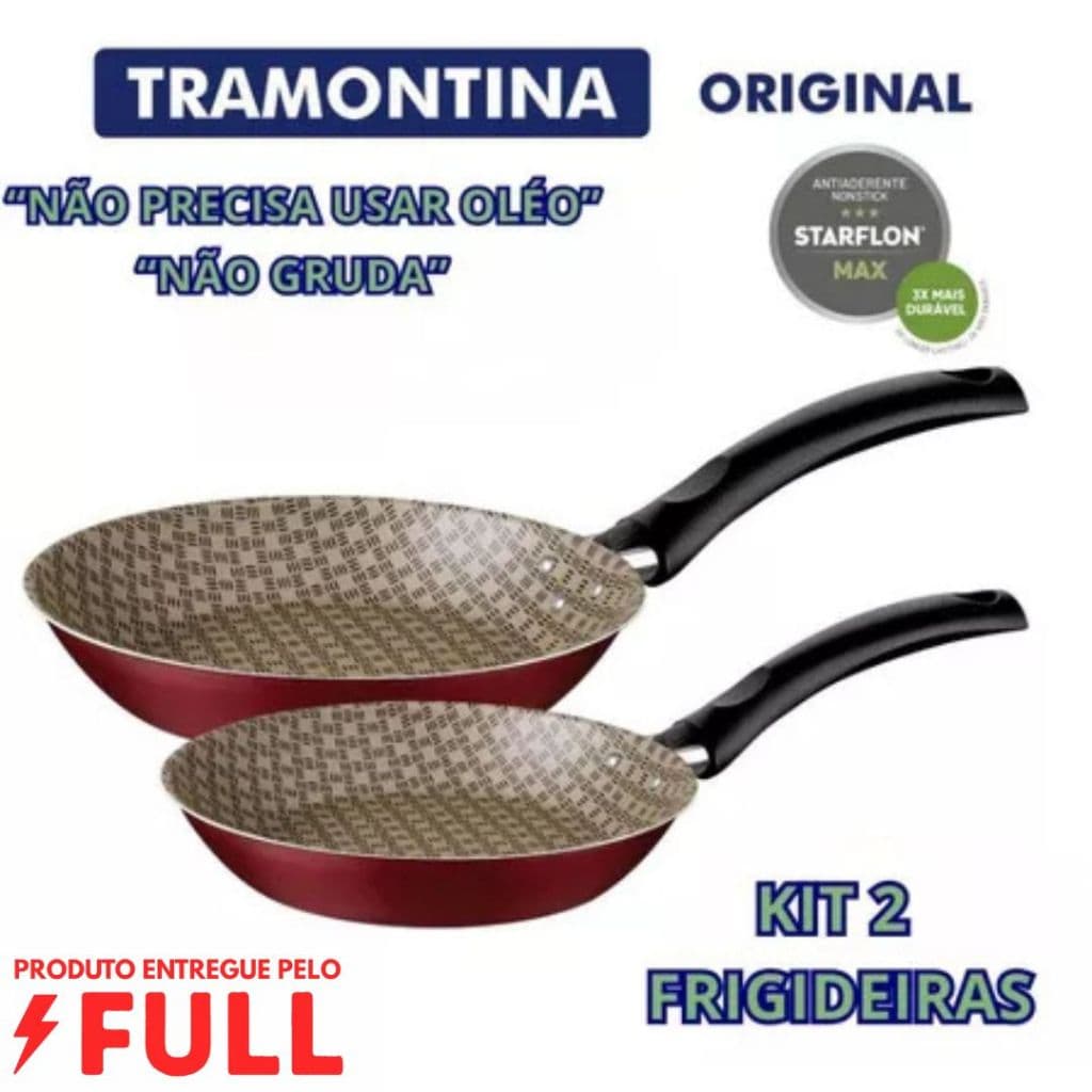 Frigideira Antiaderente Tramontina  Aluminio Turim jogo 2 Peças Serie Especial