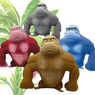 Gorila Estica Esmaga Macaco Elástico Fidget Toys Antiestresse Apertar