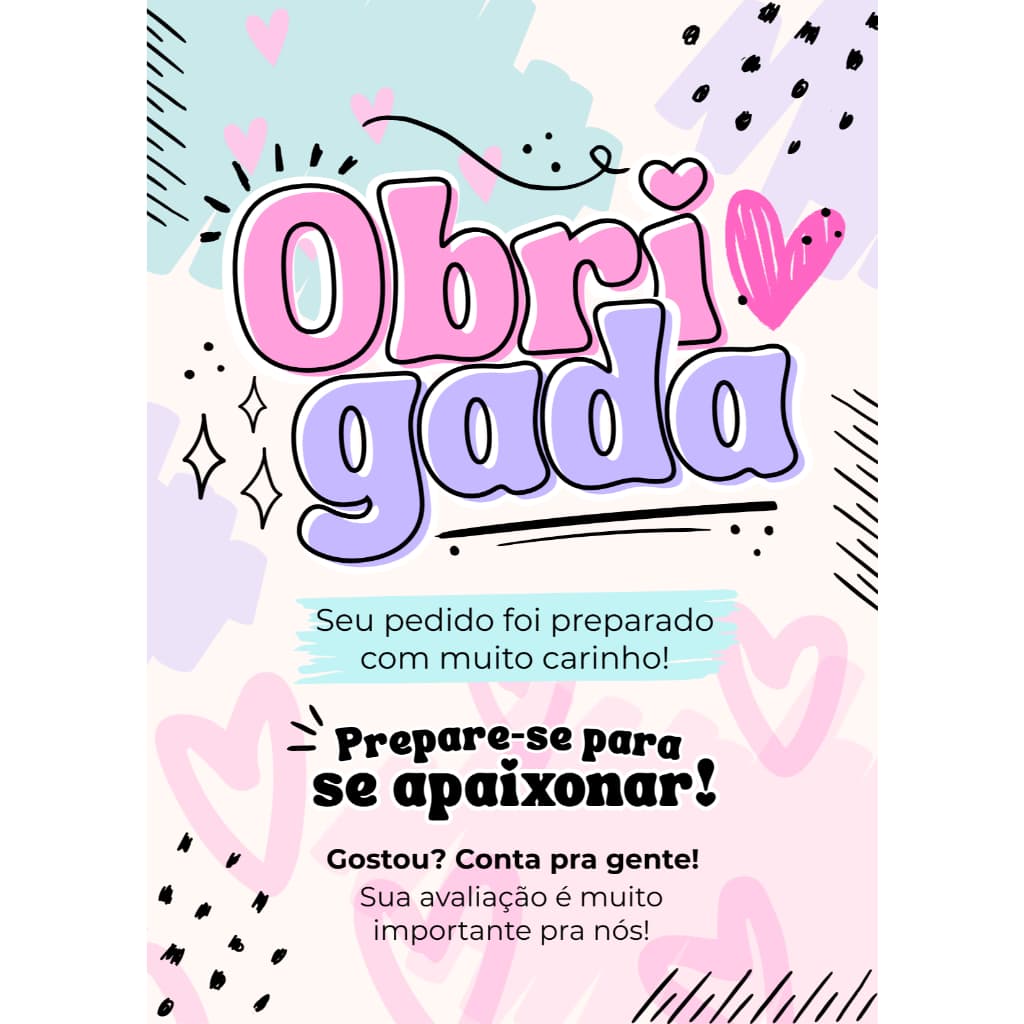 50 Cartão de agradecimento - Tag para empresas, Lojas, Envios, Embalagem, Mimo.
