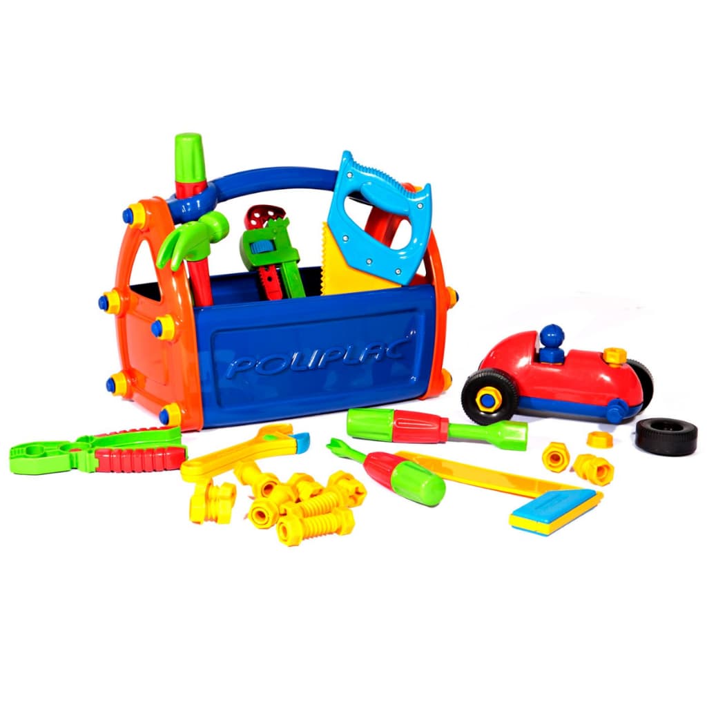 Maleta Ferramentas Infantil Com Carrinho Parafusos Poliplac