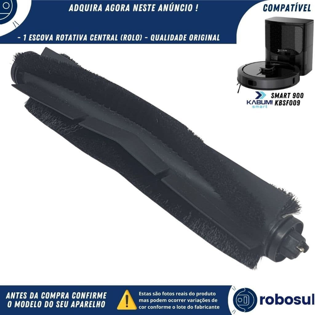 Escova Rotativa Central Rolo Principal Para Robô Aspirador Kabum Smart 900