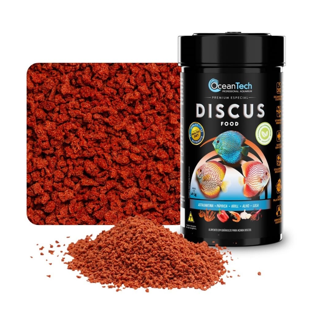 Ração Ocean Tech Discus Food 40g Acarás-disco Coloridos