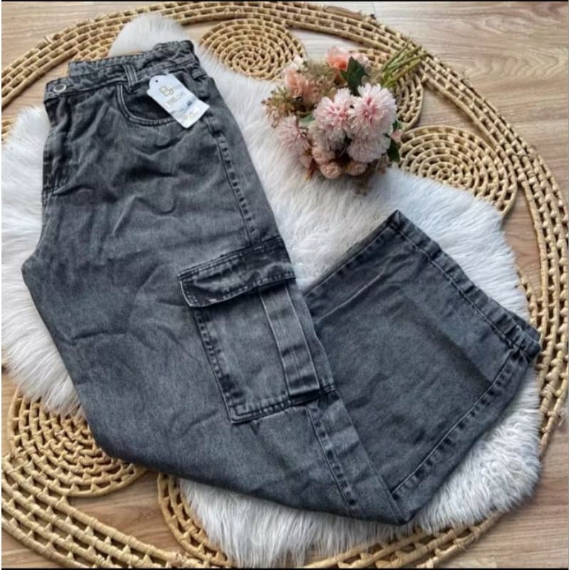 CALÇA CARGO GRAFITE PLUS SIZE