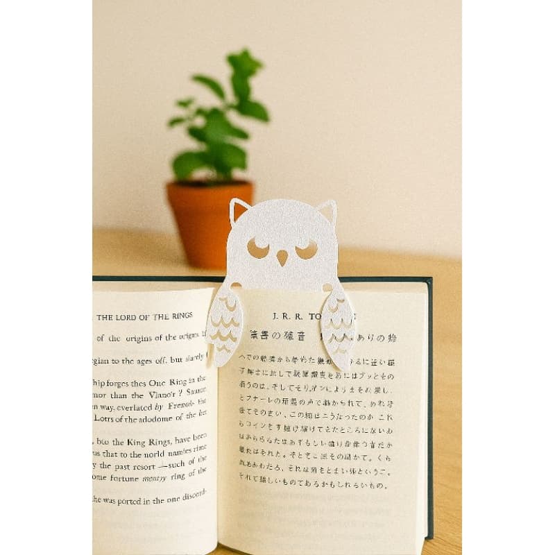 Marca páginas coruja