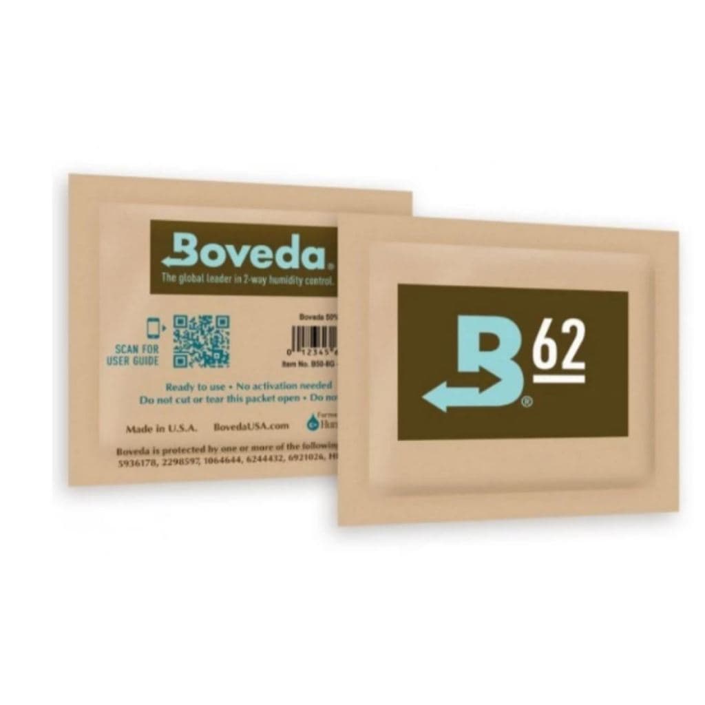 Boveda 62% 1G - Controlador de Umidade Ideal para Cura e Armazenamento de Ervas e Flores Preserva Aroma e Potência