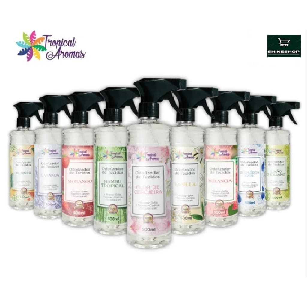 Spray Odorizador De Tecido 500ml Tropical Aromas - Escolha Seu Aroma Preferido