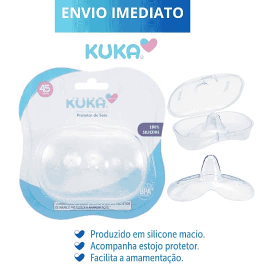 Protetor De Silicone Kuka Para Seios Mamilo Bico Seio Peito Amamentação Macio e Confortável Kuka